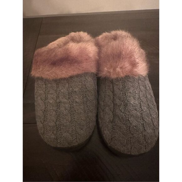 Size 7.5 Memory Foam Slippers Comfort Wool-Like Plush Fleece for Indoor & Outdoo - Picture 9 of 10
